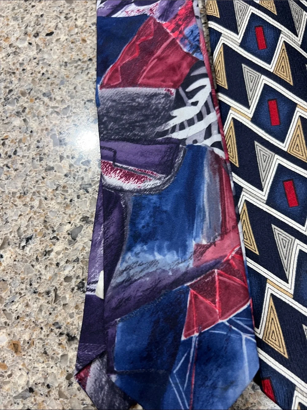 Assorted Men's Patterned Ties Dior Ralph Lauren - Multi-Color lot of 7 used z24